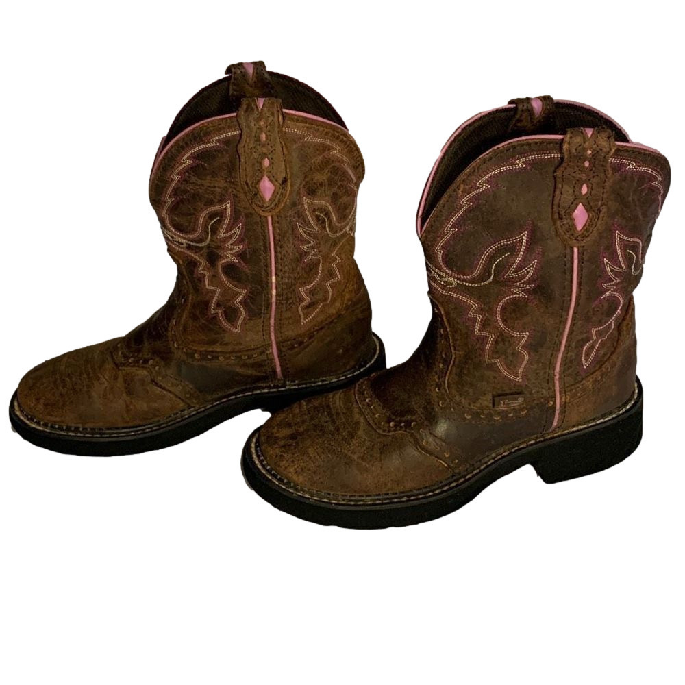 Justin Gypsy Leather Cowgirl Boots Size 7B